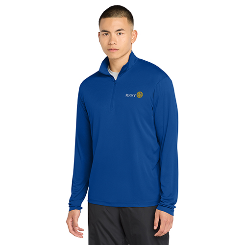 True Royal  Men's 1/4 - Zip Performance Pullover